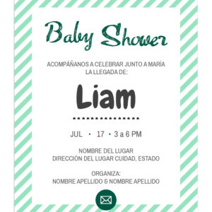 Invitación para Baby Shower Niño