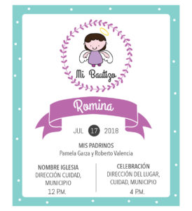 Invitación de Bautizo