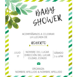 Invitación Baby Shower Jungle