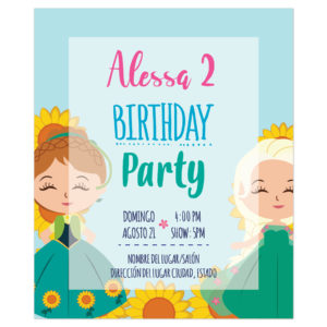 Invitación Ana y Elsa Verano